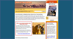 Desktop Screenshot of horses-and-horse-information.com