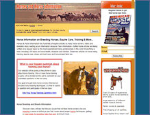 Tablet Screenshot of horses-and-horse-information.com